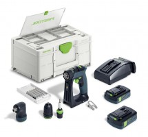 Festool 576886 18v CXS Cordless Drill With 2 x 3.0Ah Batteries, Charger & Case